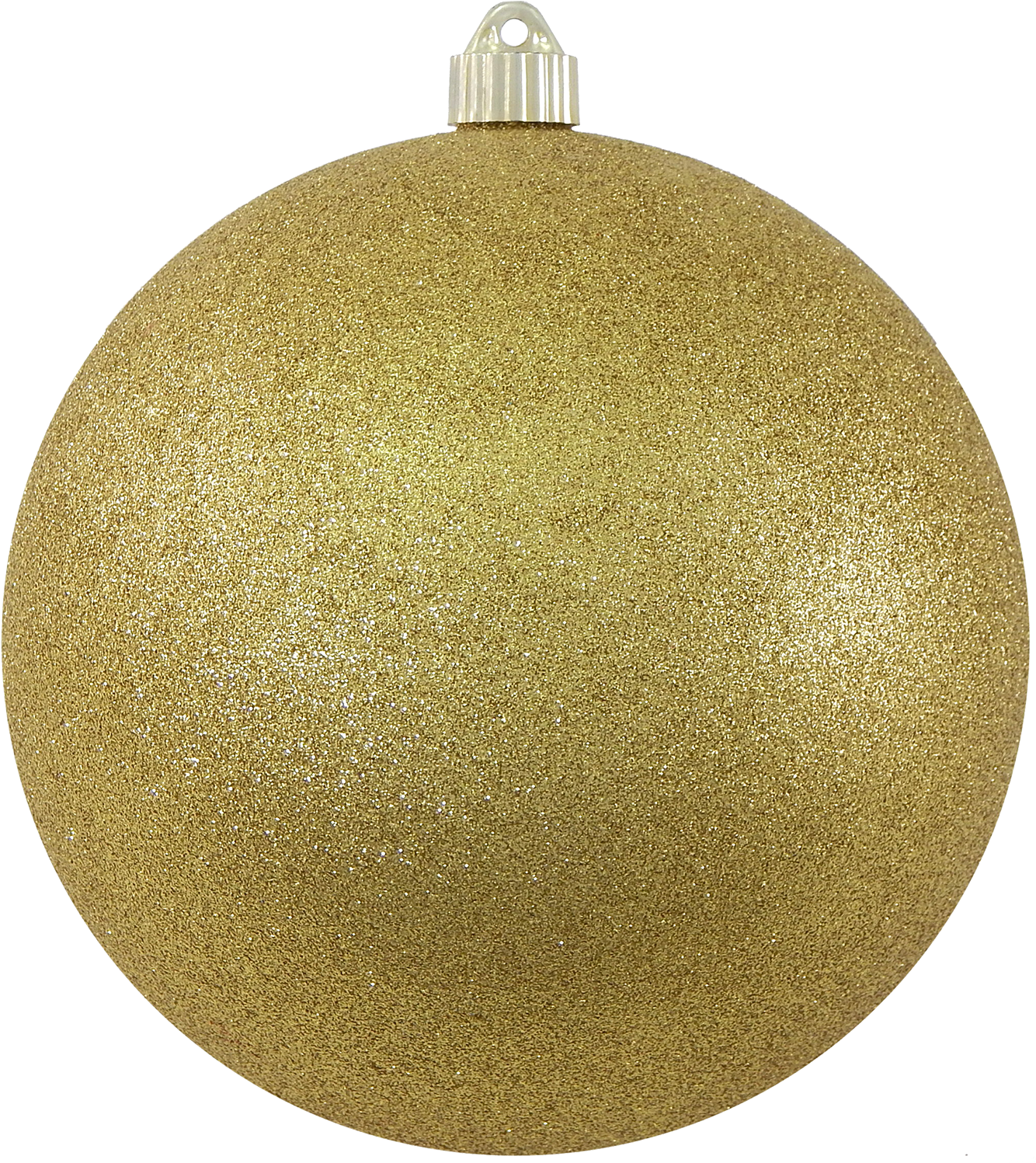 8" Shatterproof Gold Glitter Christmas Ball Ornament - Maroon (1342x1500), Png Download