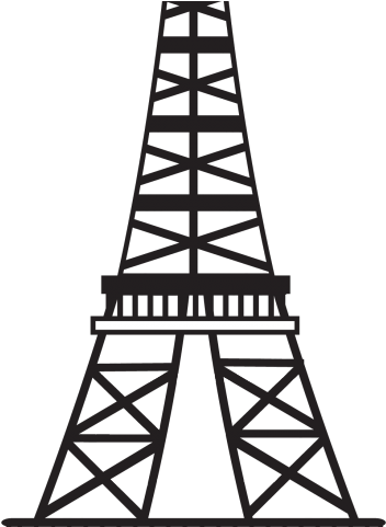 Drawn Eiffel Tower Transparent - Pencil Sketch Of Eiffel Tower (640x480), Png Download