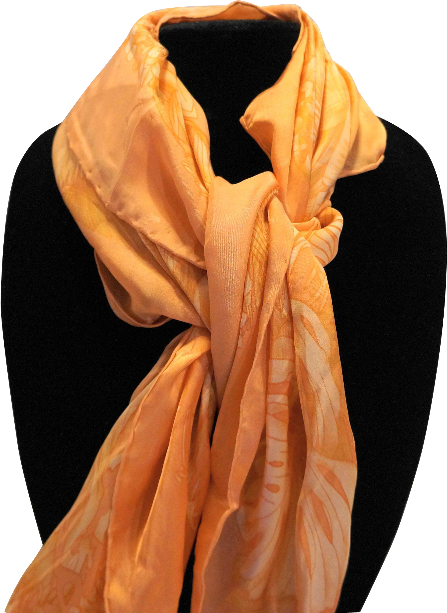 Tommy Bahama Pale Orange Jungle Print Silk Scarf 34 - Scarf (2006x2006), Png Download