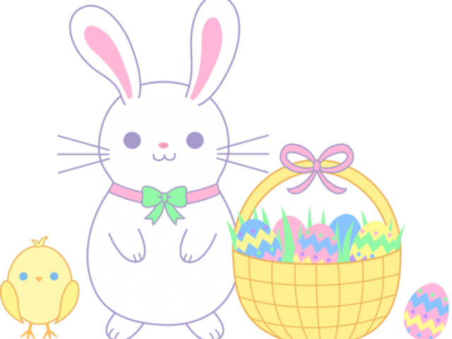Easter Bunny Clipart Egg Hunt - Cartoon Bunny Rabbit (640x480), Png Download