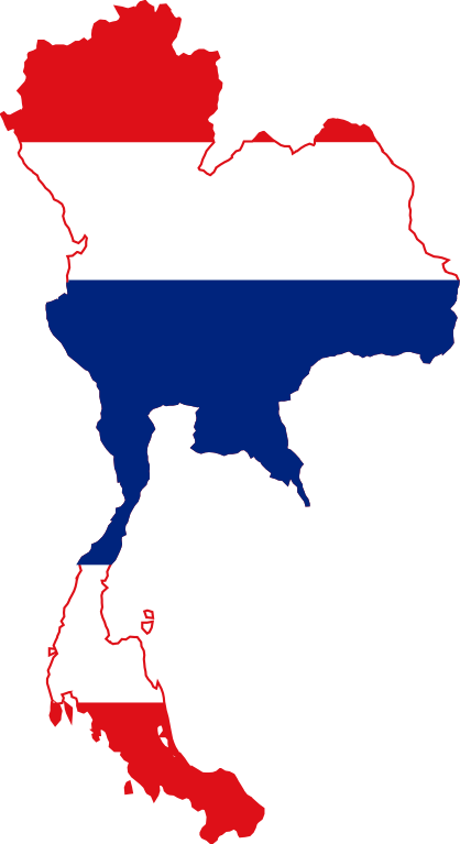 Thailand Map-icon - Thailand Map Vector Png (335x599), Png Download