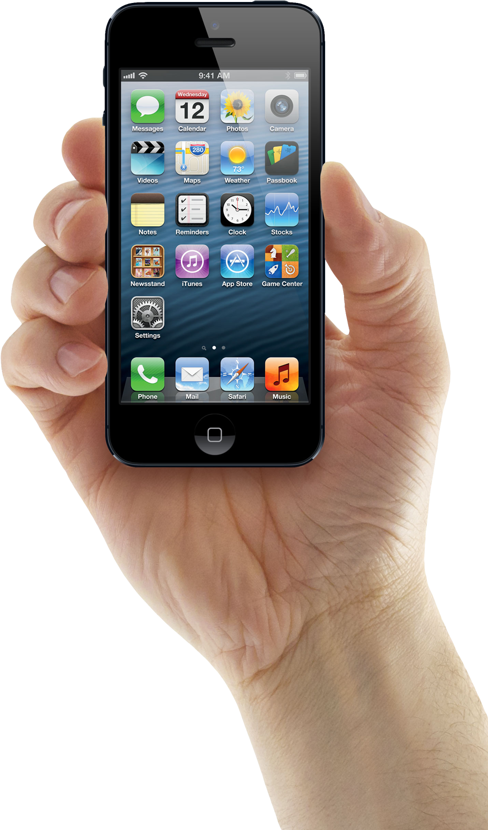 Hand Holding Iphone Png Image - Male Hand Holding Iphone (1007x1705), Png Download