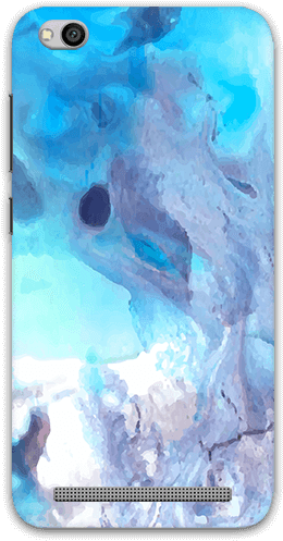 Blue Watercolor Marble Redmi 5a Mobile Case - Light Blue Abstract Marble Notebook (600x600), Png Download