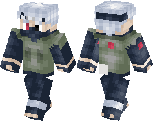 Minecraft Pe Skin De Minecraft De Naruto (528x418), Png Download