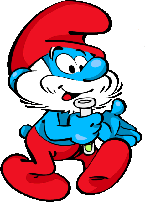 Papa Smurf - Smurfs - Season 4: Bigmouth Smurf (dvd) (483x685), Png Download