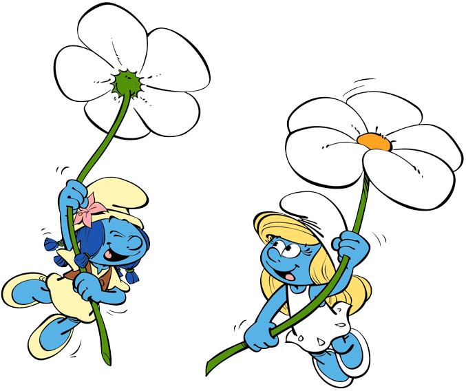 Papa Smurf Smurflily, Smurfette Smurfblossom - Smurfs The Lost Village Smurflily (677x568), Png Download