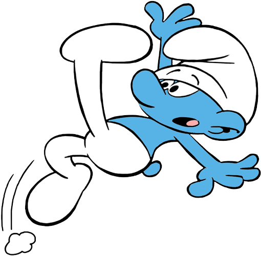 Image - Clumsy Smurf Cartoon (518x504), Png Download