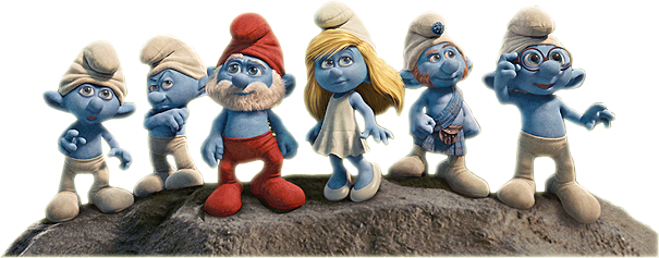 Smurfs 3 - Central Park (605x237), Png Download