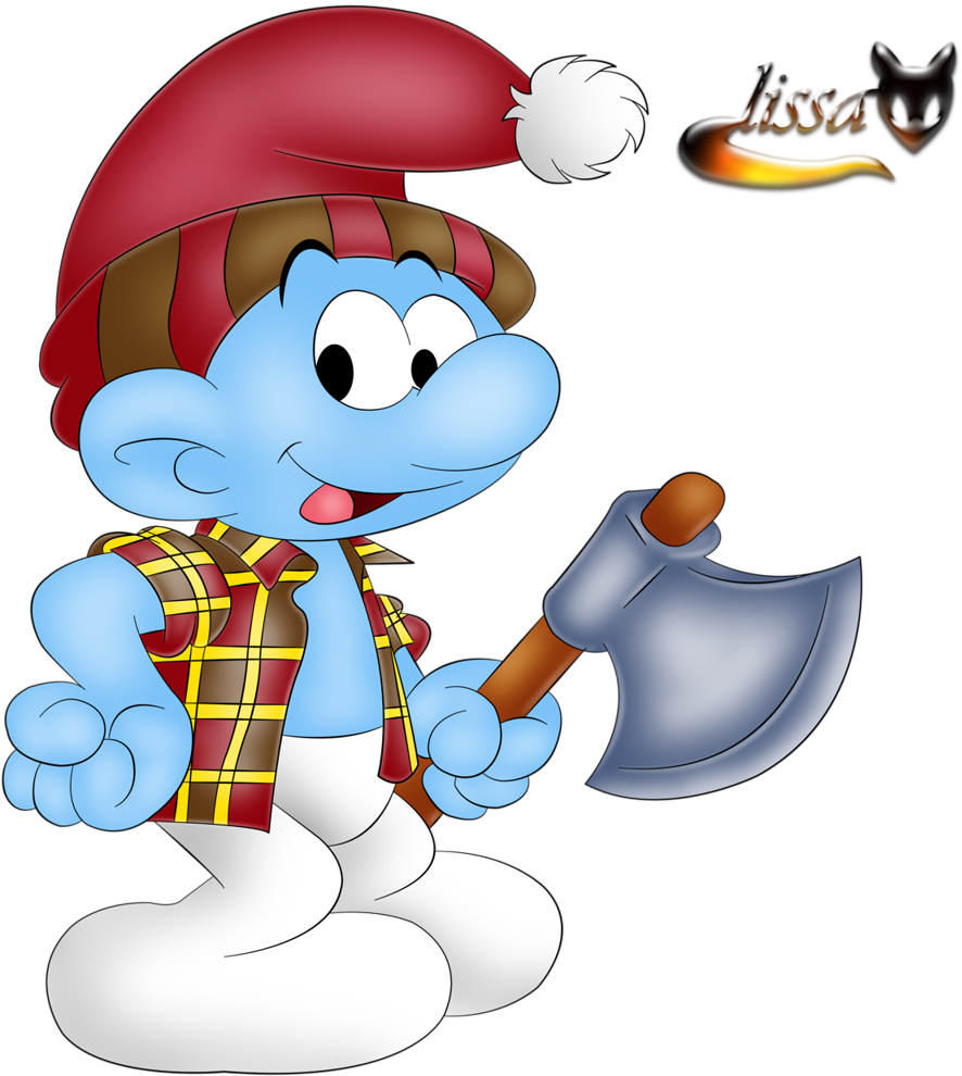 Smurf Lesorub Smurfs - Смурфики Клипарт (1024x1024), Png Download