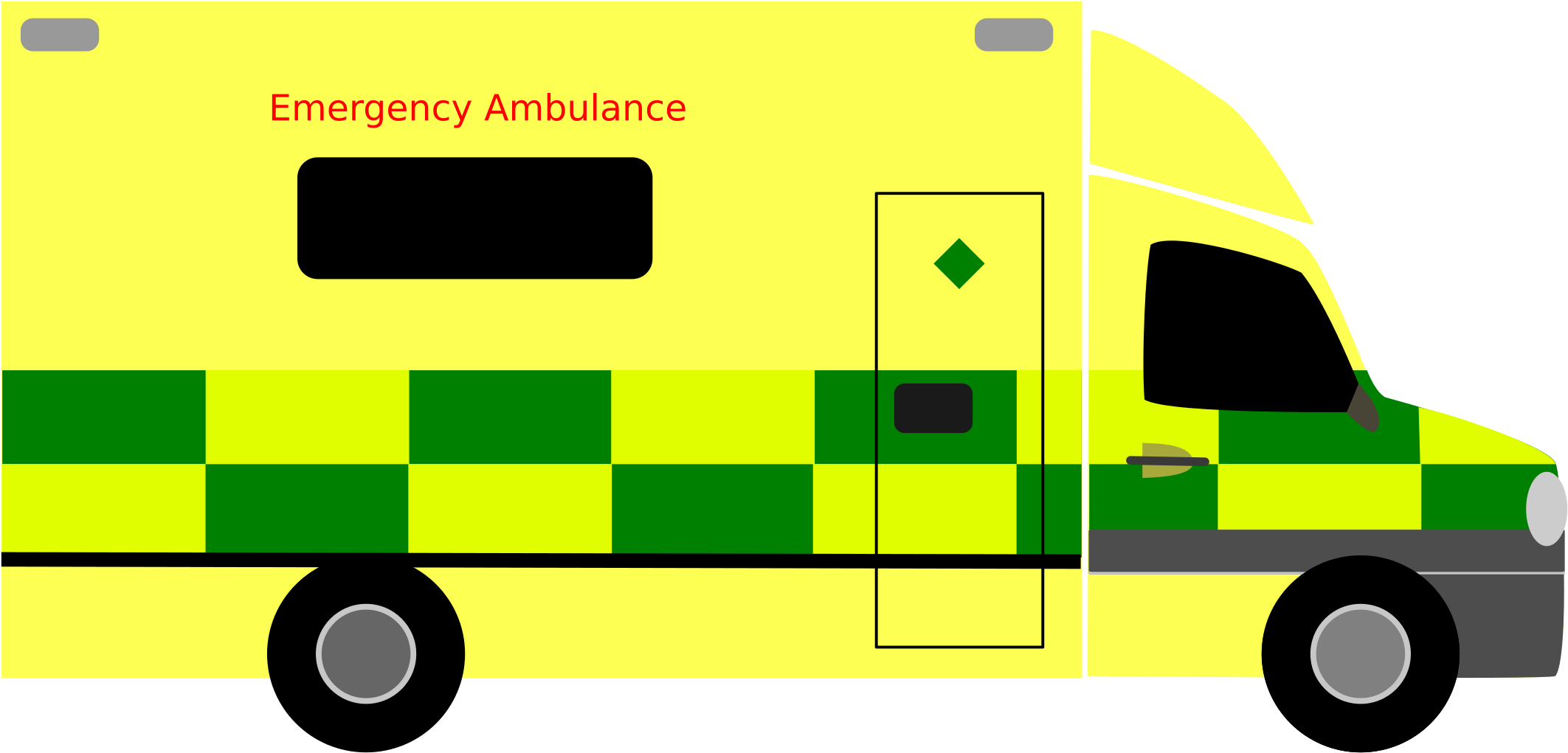 This Free Icons Png Design Of British Ambulance (2400x1296), Png Download