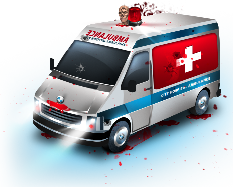 Ambulance (464x374), Png Download