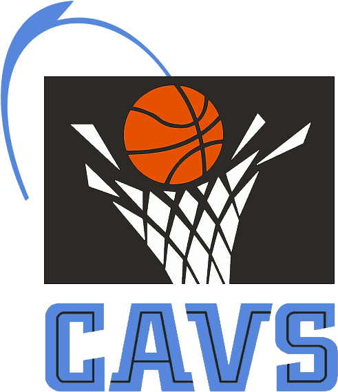 Cavs De Cleveland Logo 1994 - Cleveland Cavaliers 90s Logo (506x582), Png Download