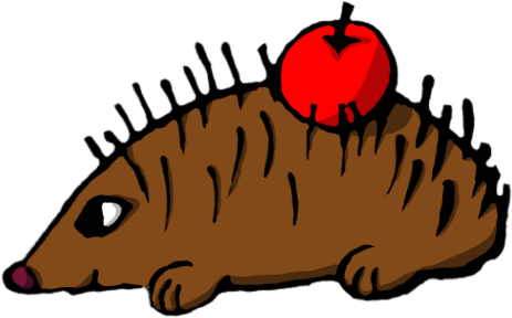 Animals/ Mammals/ Hedgehog - Animals Tux Paint (463x288), Png Download
