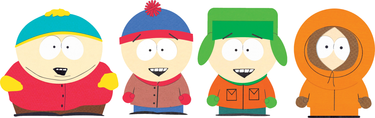 Season Nineteen Of South Park Premiered Wednesday, - South Park 4 Main Characters (1200x380), Png Download