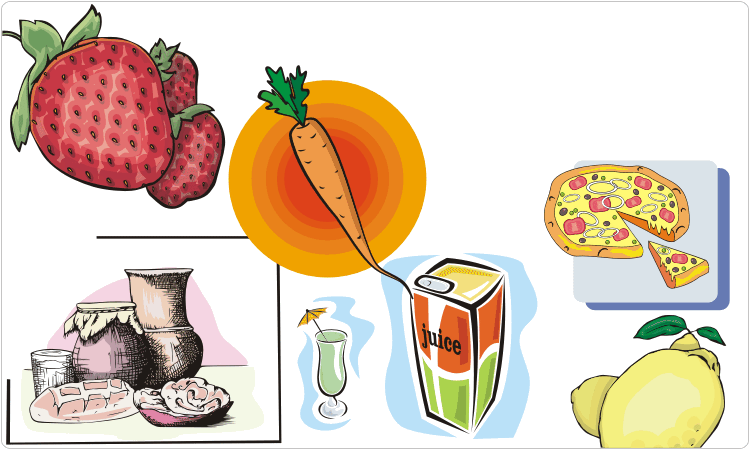 Food Clipart - Carrot Vector (750x450), Png Download