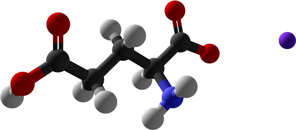 Monosodium Glutamate 3d Balls - Inorganic Chemistry: Techniques And Mechanisms (960x429), Png Download