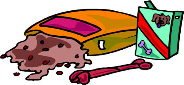 Color Variations - Dog Food Clip Art Png (600x279), Png Download