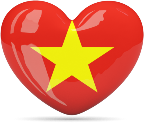 Flag Icon, North Vietnam, Png Format, Flags, National - Hong Kong Flag Heart (640x480), Png Download