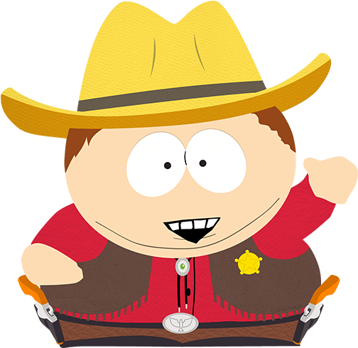 South Park As Never Seen Before - South Park Phone Destroyer Sheriff Cartman (607x646), Png Download