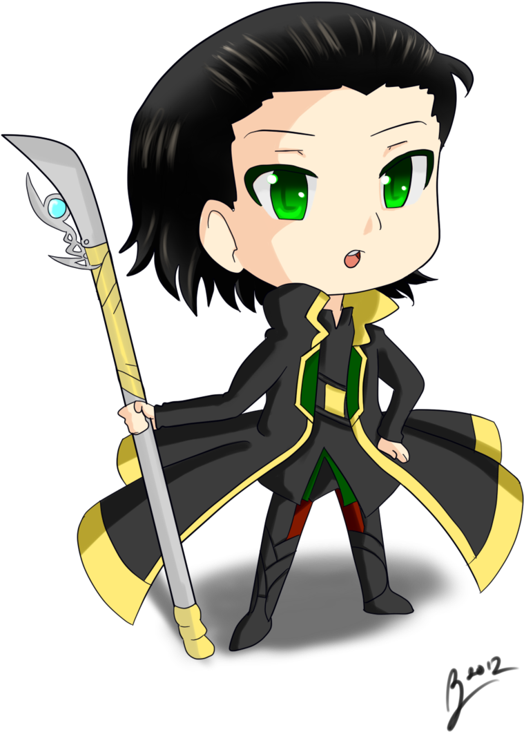 Swimsuit Drawing Loki - Loki And Thor Cartoon (900x1170), Png Download