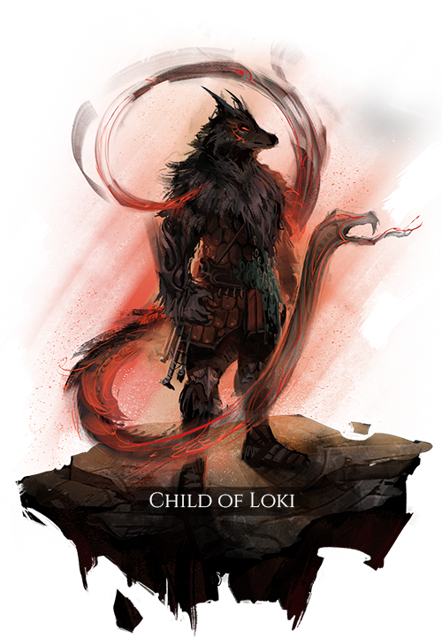 Child Of Loki - Camelot Unchained Child Of Loki (500x721), Png Download