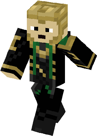 Loki Skin - Minecraft Tnt Skin (317x453), Png Download