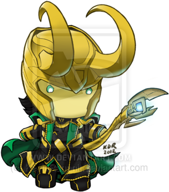 Chibidoll Loki By Kevinraganit - Loki By Derek Laufman (400x441), Png Download