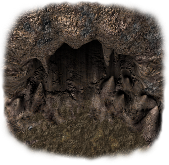 668k Cave Entrance - Coin (544x529), Png Download