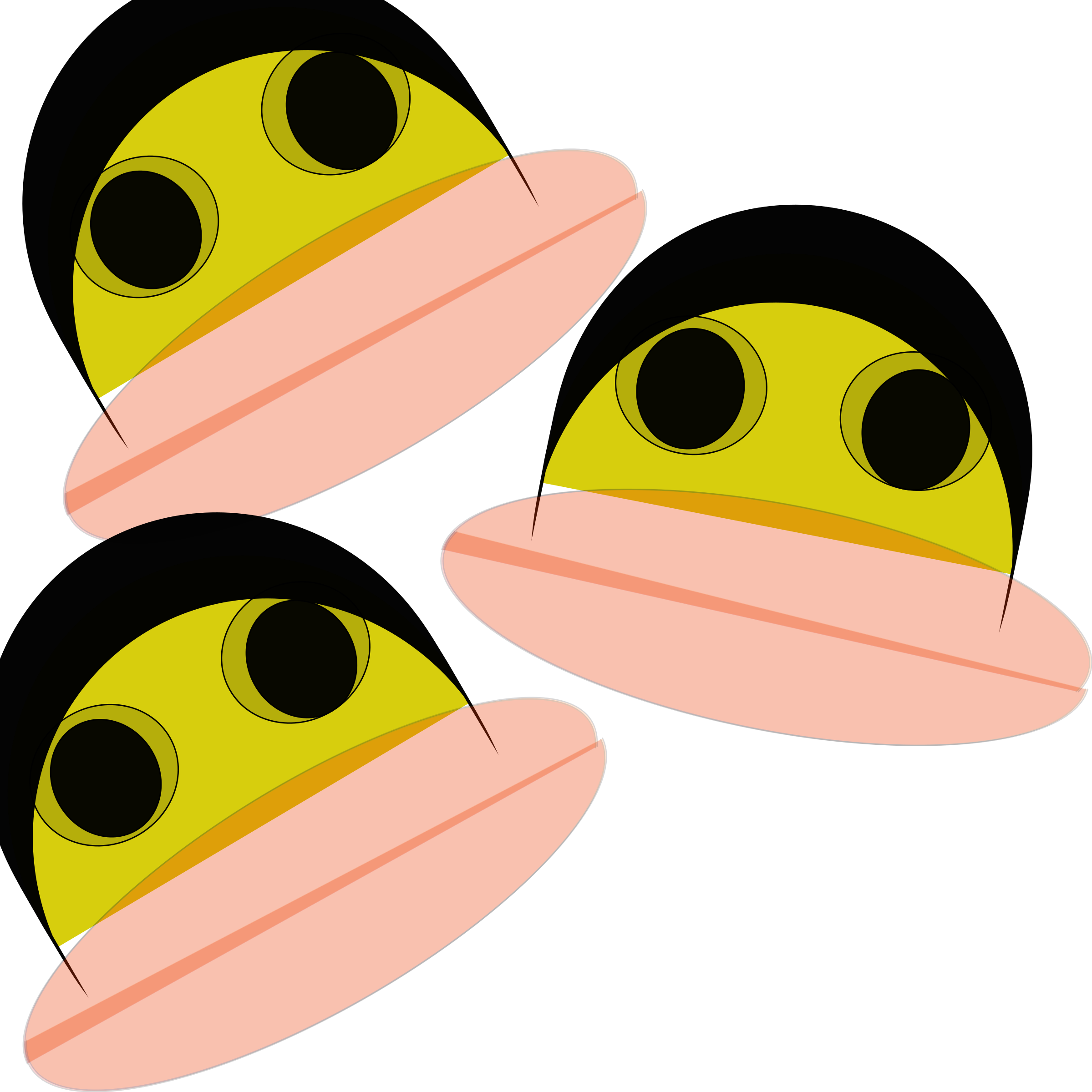 This Free Icons Png Design Of 3 Ducks (2399x2400), Png Download