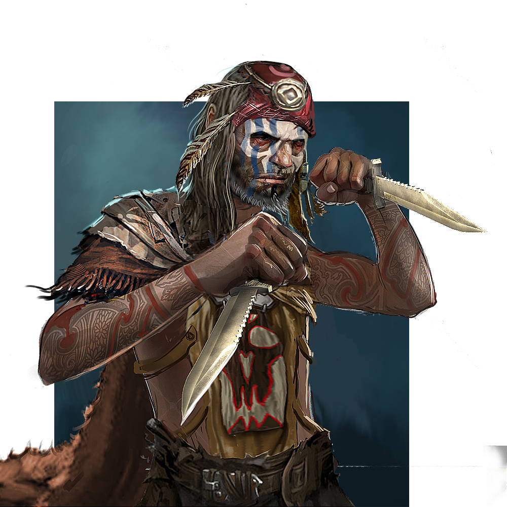 Savage Warrior (1000x1000), Png Download