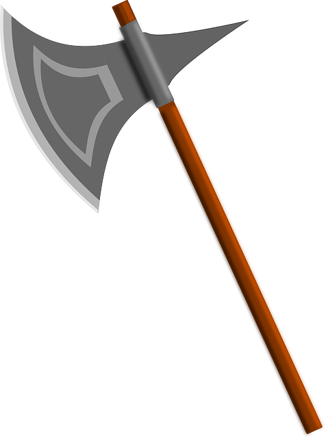 Battle Axe, Axe, Weapon, Executioner's Axe, Medieval - Executioners Axe Clipart (476x640), Png Download