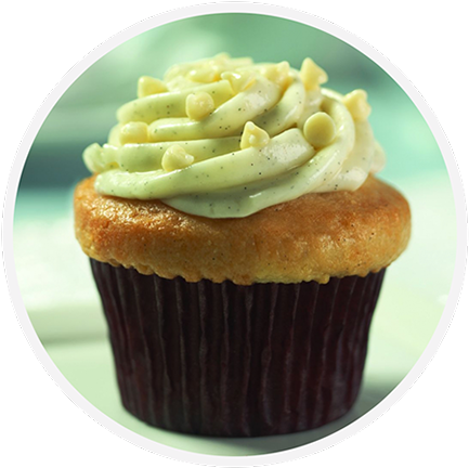 Vanilla Bean - Dream Factory Vanilla Bean Medium Cupcake (459x461), Png Download