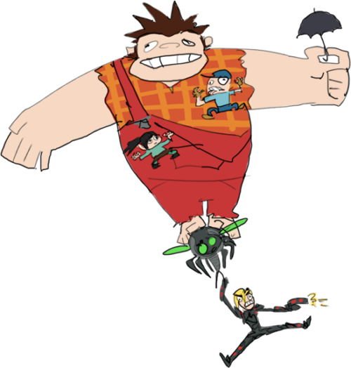 My Art Wreck It Ralph Vanellope Von Schweetz Fix It - Wreck It Ralph X Fix It Felix Jr (500x524), Png Download