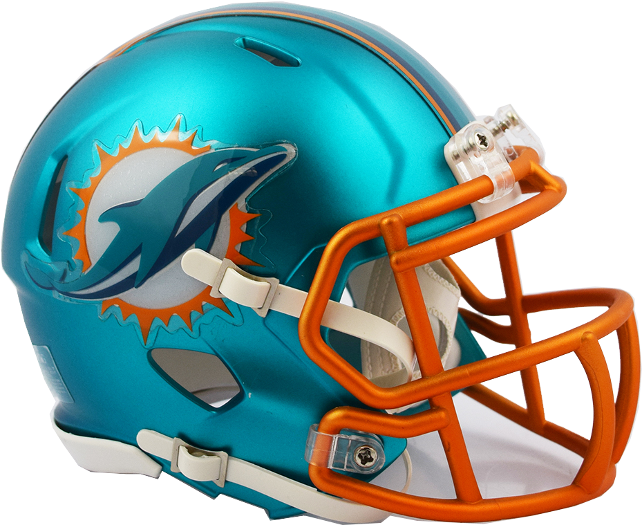Miami Dolphins Blaze Helmet (1000x834), Png Download