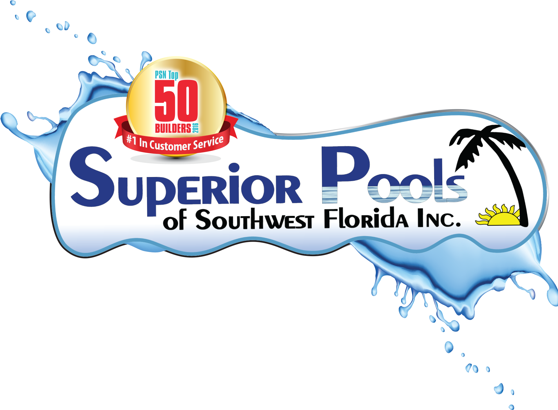 Superiorpools Logo With Psn Award Small - Florida (1937x1414), Png Download