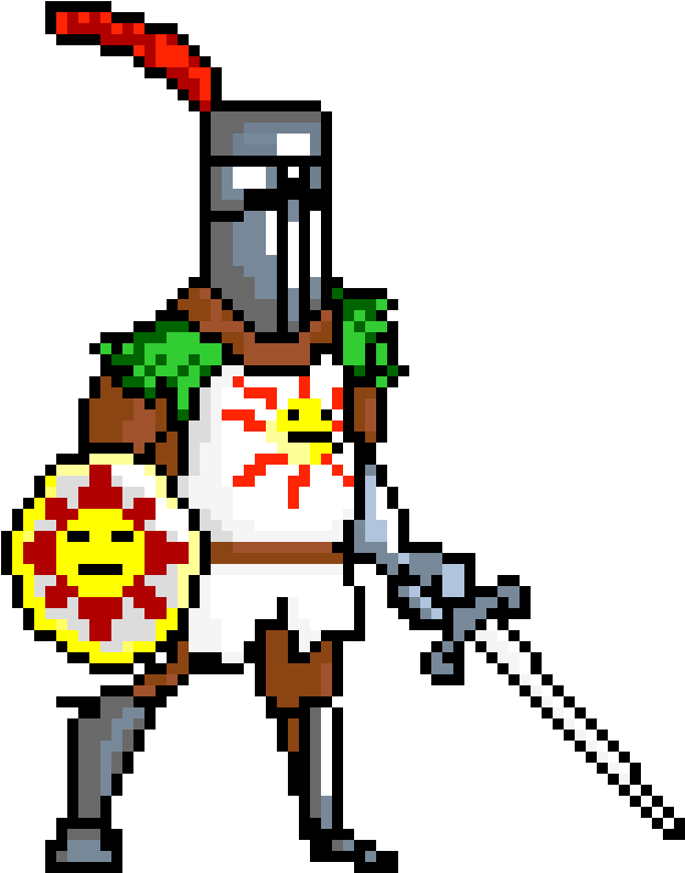 Solaire My Pixel Art - Pixel Art (700x800), Png Download