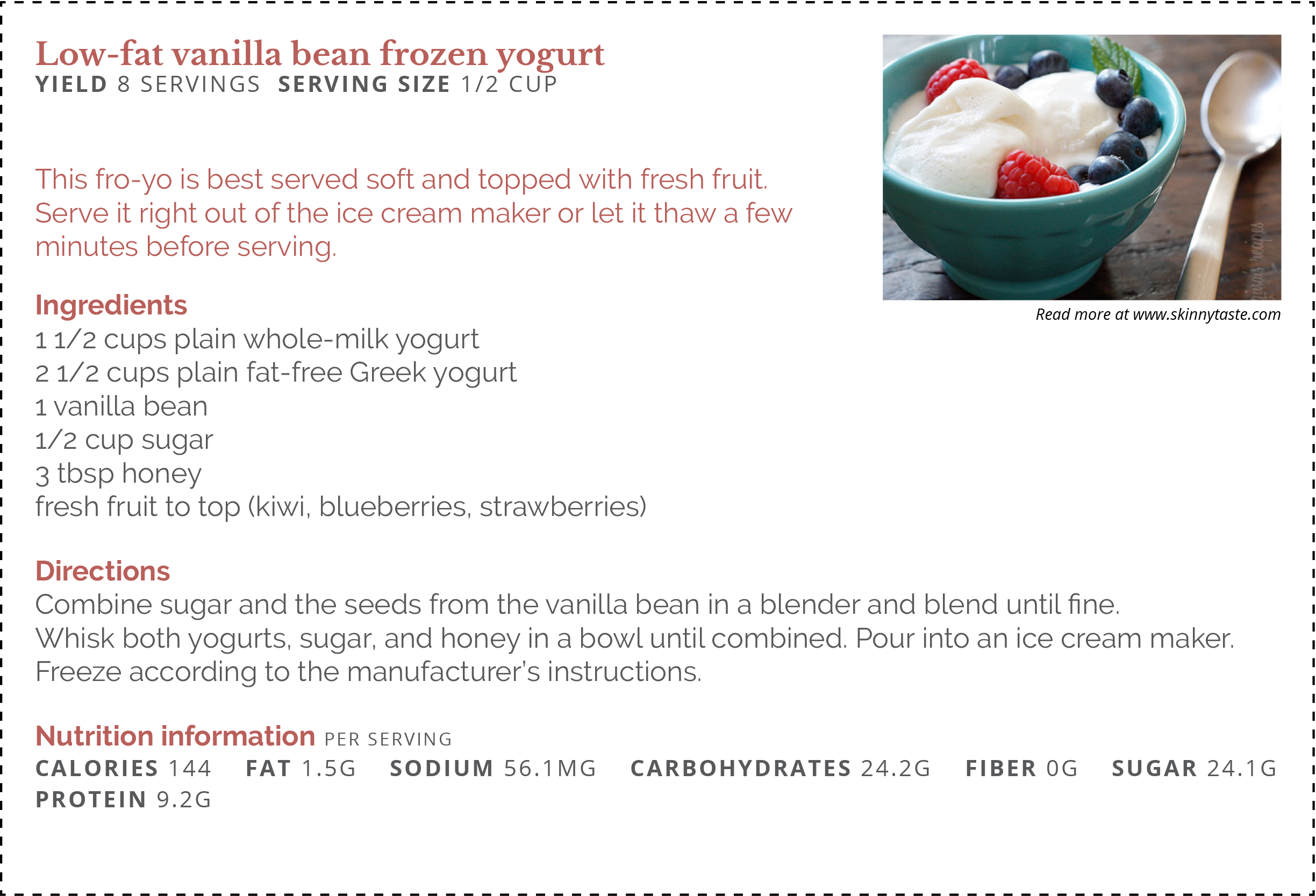 Low Fat Vanilla Bean Frozen Yogurt Final - Dessert (2448x1667), Png Download