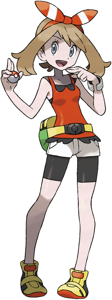 May - Pokemon Alpha Sapphire Trainer (505x1039), Png Download