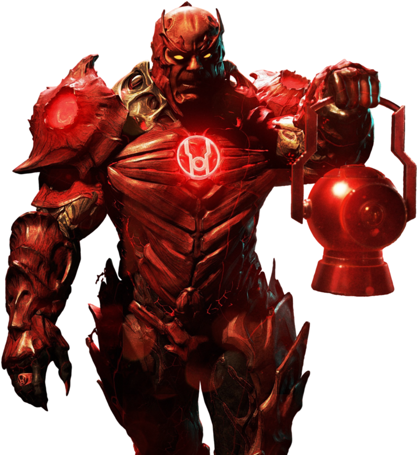 Red Lantern Atrocitus Transparent Background By Camo - Injustice 2 Deluxe Edition (xbox One) (867x922), Png Download