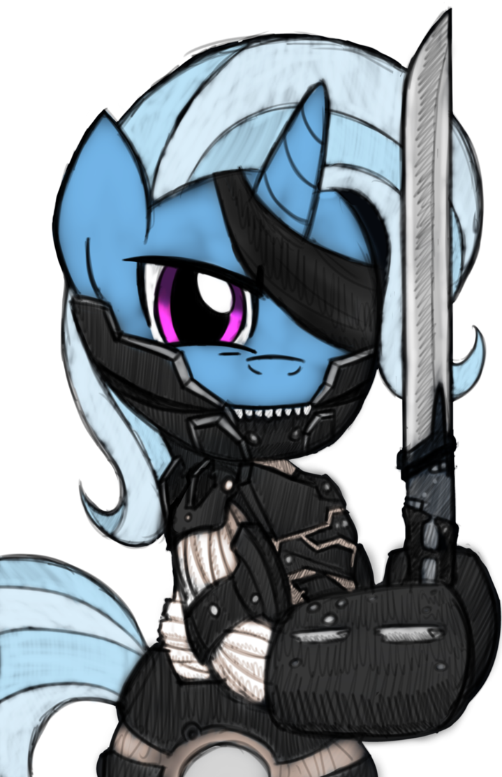 Drawponies, Crossover, Konami, Metal Gear, Metal Gear - Mlp Metal Gear Rising (719x1112), Png Download