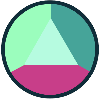 Alexandrite's Right Palm Gem - Steven Universe Gems Png (414x434), Png Download