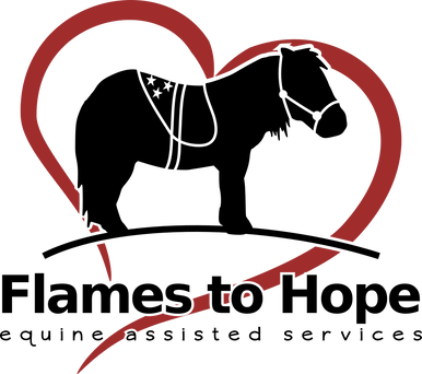 Fth New Logo Final - Flames To Hope Equine Assisted Services (386x342), Png Download