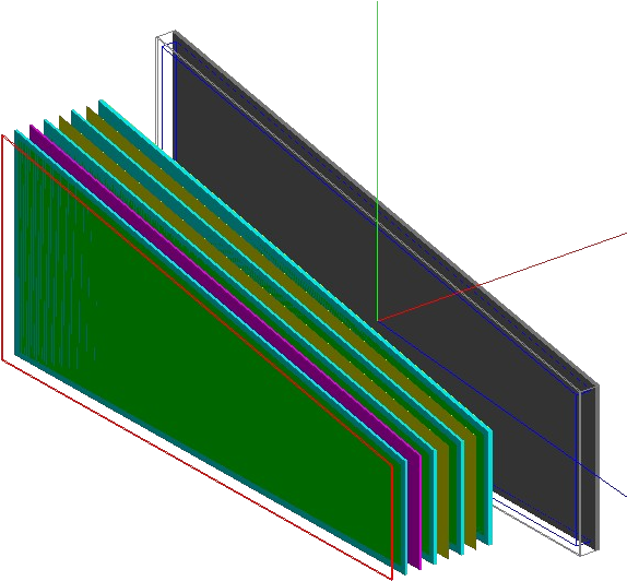 Triple Gem Detector - Diagram (576x557), Png Download
