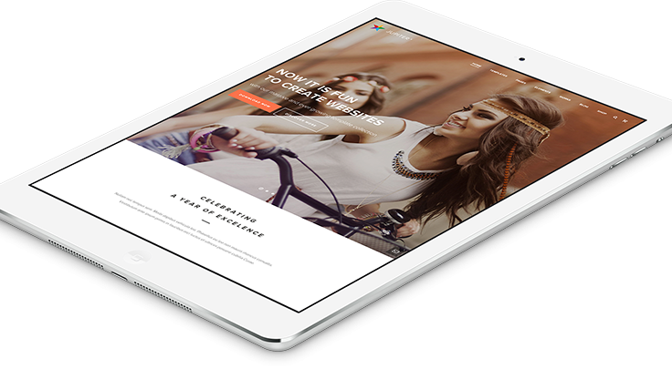 Ipad Perspetive White - Flyer (736x405), Png Download