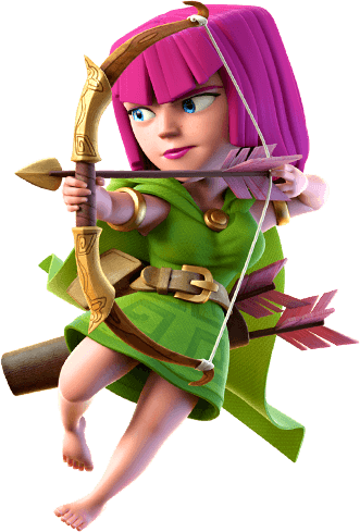 05/20/2015 - Clash Of Clans Arqueras (331x489), Png Download