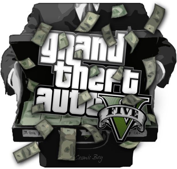 Game Cheats And Online - Grand Theft Auto Gta V (five 5) Ps4 Game (500x375), Png Download