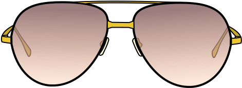 Aviators Clothing Gold - Quay Australia Sahara (480x480), Png Download