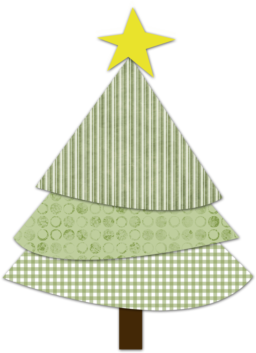 Country Christmas Tree Print And Make - Paper Christmas Tree Png (833x1200), Png Download