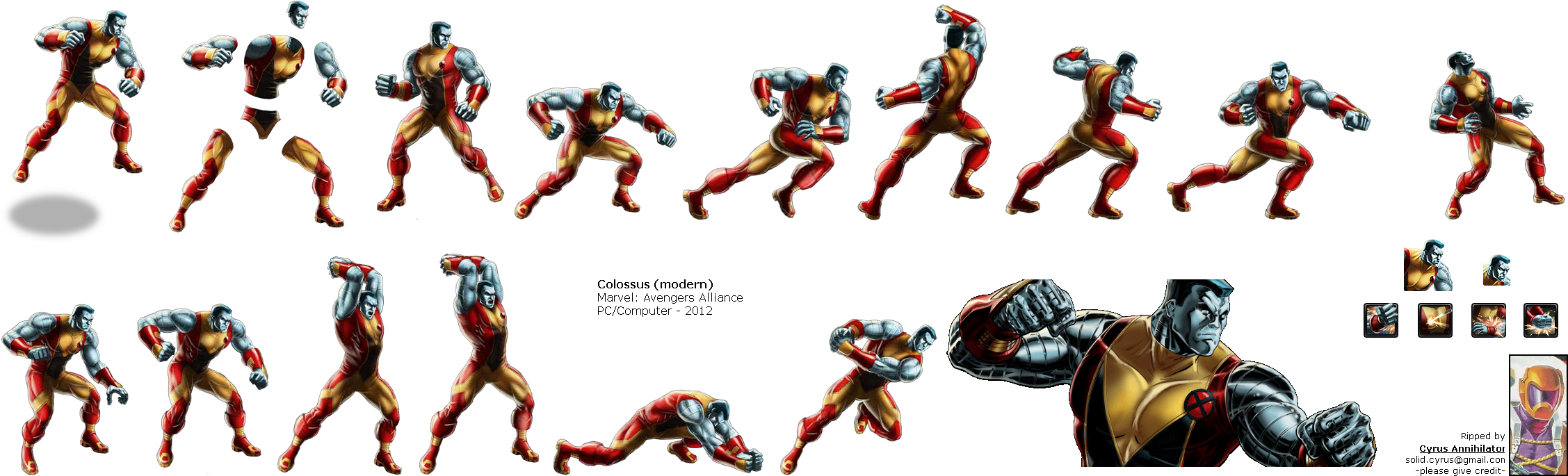 Click To View Full Size - Avengers Alliance Colossus (2260x692), Png Download