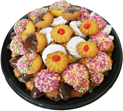 Png Free Library Cookie Ruggero S Bake Shop Wholesalers - Cookies Platter (400x362), Png Download
